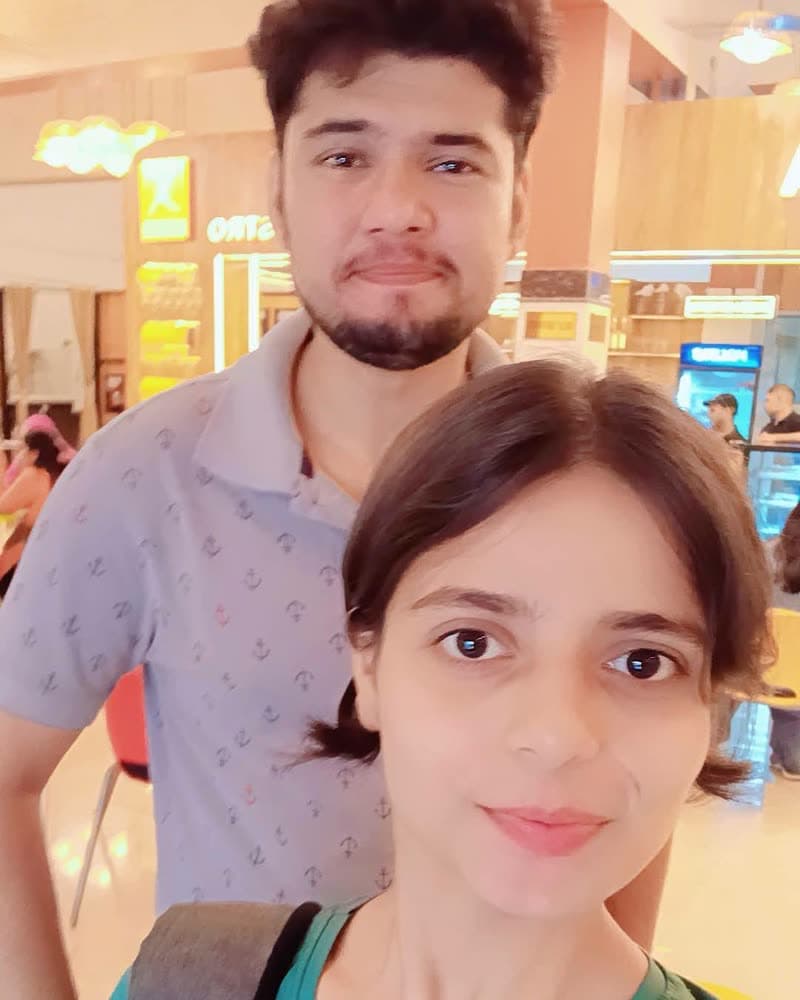 A selfie at the mall